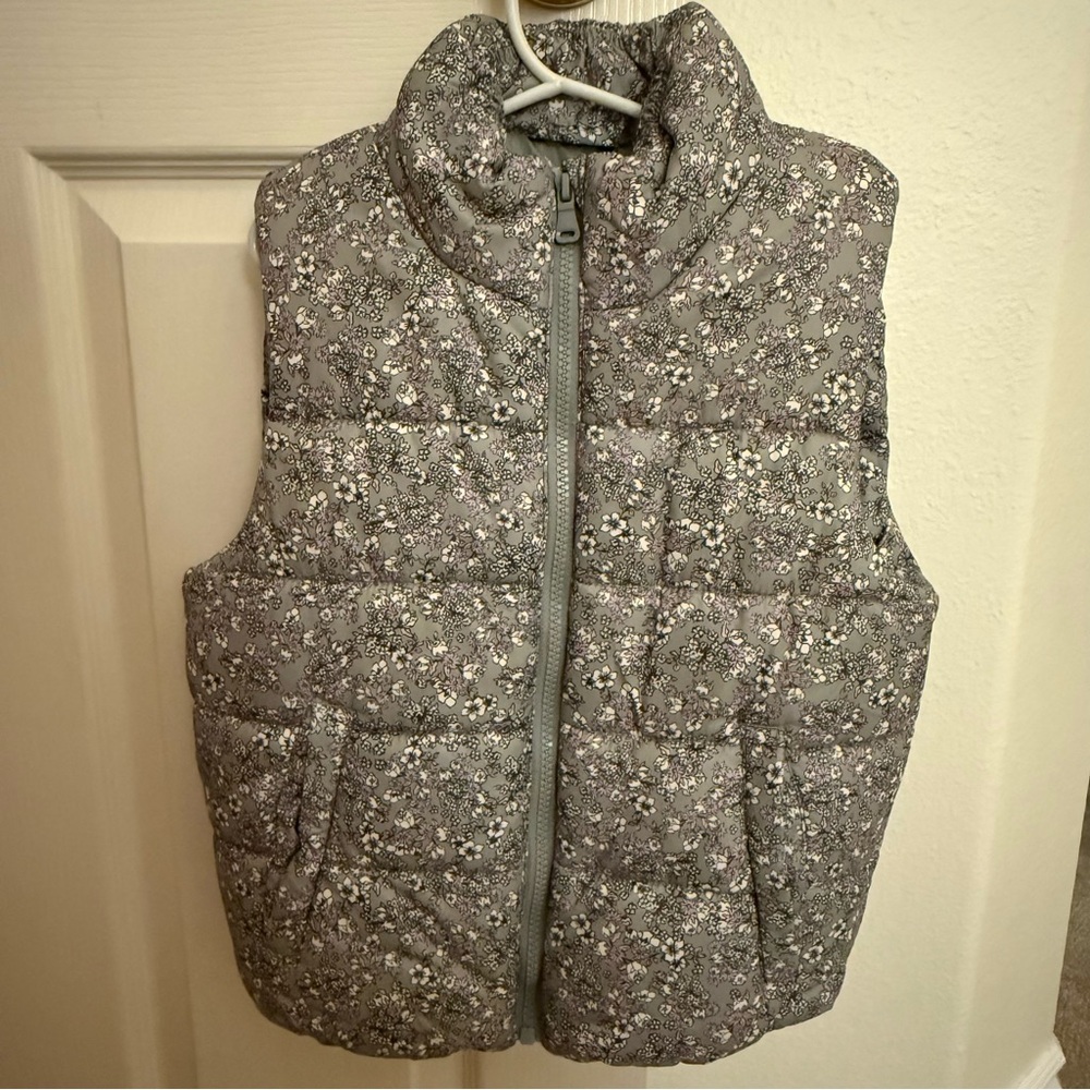 H&M Kids Floral Patterned Puffer Vest